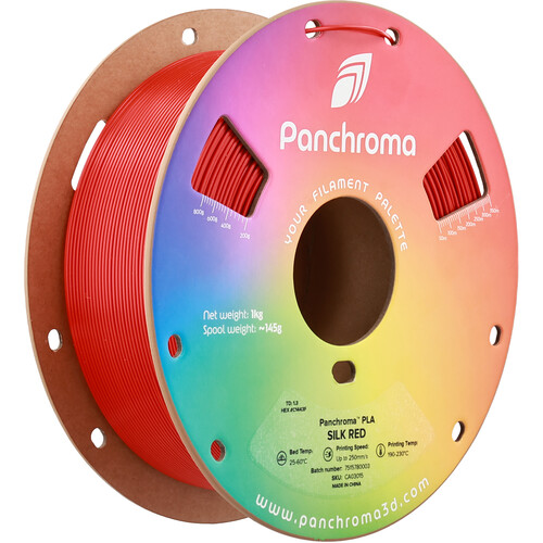 Polymaker Panchroma Silk PLA Filament (1kg, Silk Red)