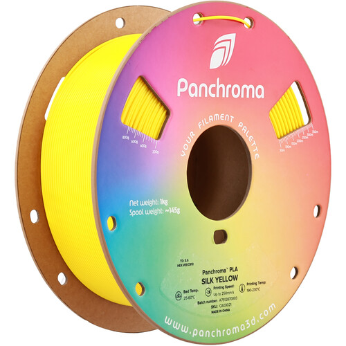 Polymaker Panchroma Silk PLA Filament (1kg, Silk Yellow)