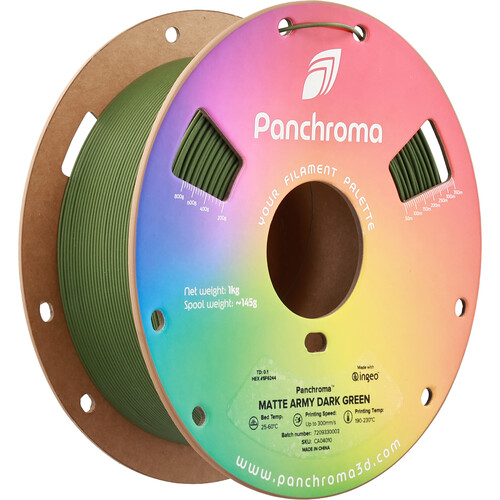 Polymaker Panchroma Matte PLA Filament (1kg, Army Dark Green)