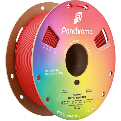 Polymaker Panchroma Matte PLA Filament (1kg, Army Red)