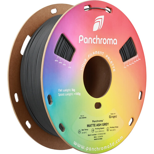 Polymaker Panchroma Matte PLA Filament (1kg, Ash Gray)