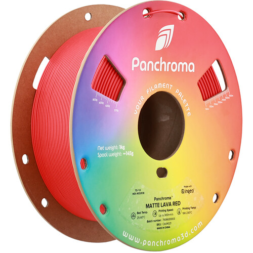 Polymaker Panchroma Matte PLA Filament (1kg, Lava Red)