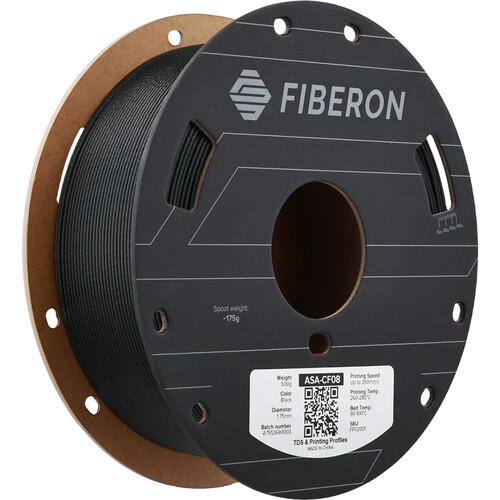 Polymaker Fiberon ASA-CF08 Filament (0.5kg, Black)