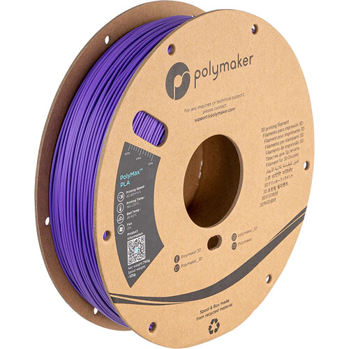 Polymaker 2.85mm PolyMax PLA Filament (750g, Purple)