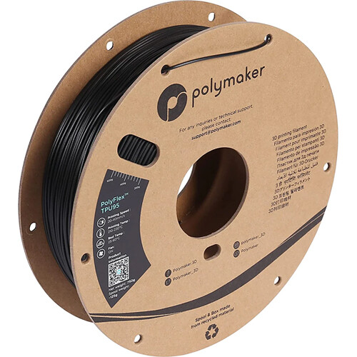 Polymaker 2.85mm PolyFlex TPU90 Filament (750g, Black)