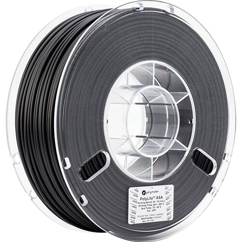 Polymaker 2.85mm PolyLite ASA Filament (1kg, Black)