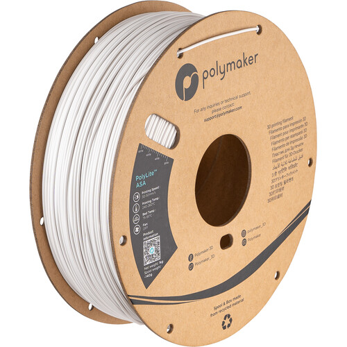 Polymaker 2.85mm PolyLite ASA Filament (1kg, White)