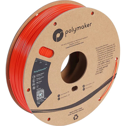 Polymaker 2.85mm PolySmooth Filament (750g, Coral Red)