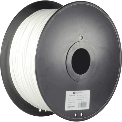 Polymaker 2.85mm PolyMax PLA Filament (3kg, White)