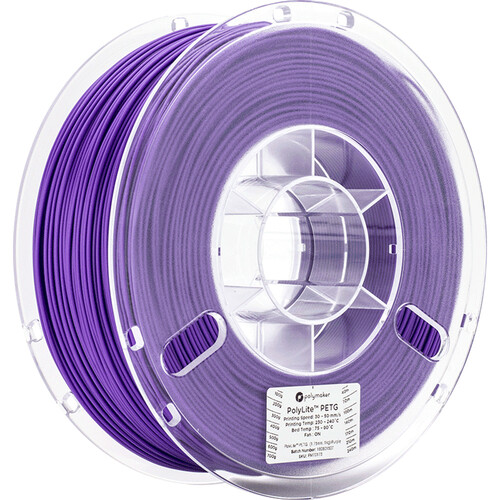 Polymaker PolyLite PETG 3D Printing Filament 2.2 lb (1.75mm Diameter, Purple)