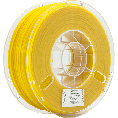 Polymaker 1.75mm PolyLite ABS Filament (1kg, Yellow)
