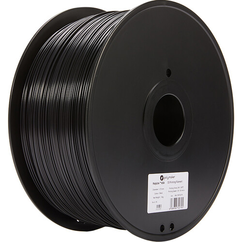 Polymaker PolyLite 1.75mm ASA 3D Printing Filament (6.6 lb, Black)