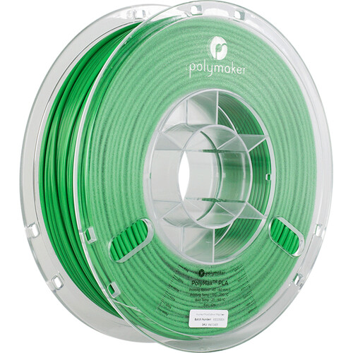 Polymaker PolyMax PLA 3D Printing Filament 1.65 lb (2.85mm Diameter, Green)