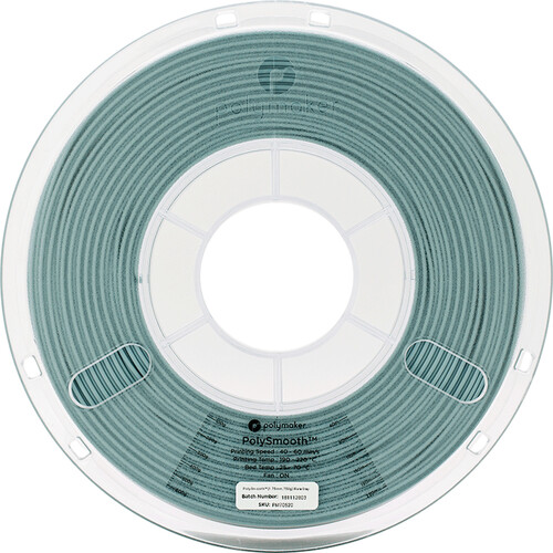 Polymaker PolySmooth 3D Printing Filament 1.65 lb (1.75mm Diameter, Slate Gray)