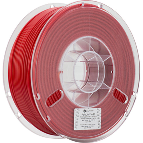 Polymaker PolyLite 2.85mm ABS Filament (1kg, Red)