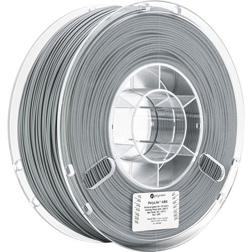 Polymaker 1.75mm PolyLite ABS Filament (1kg, Gray)