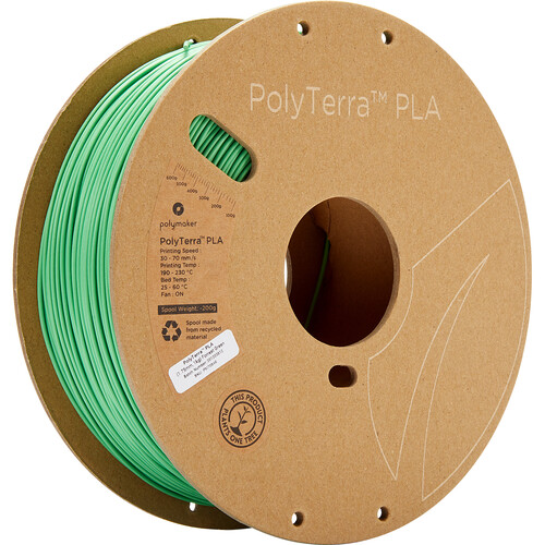 Polymaker 2.85mm PolyTerra PLA Filament (1kg, Forest Green)