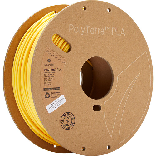 Polymaker 2.85mm PolyTerra PLA Filament (1kg, Savannah Yellow)