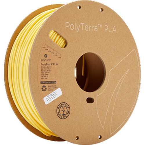 Polymaker 2.85mm PolyTerra PLA Filament (1kg, Banana)