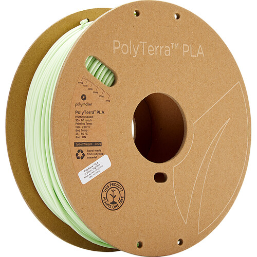 Polymaker 2.85mm PolyTerra PLA Filament (1kg, Mint)