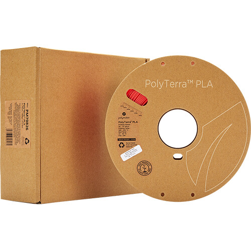 Polymaker 1.75mm PolyTerra PLA Filament (1kg, Army Red)