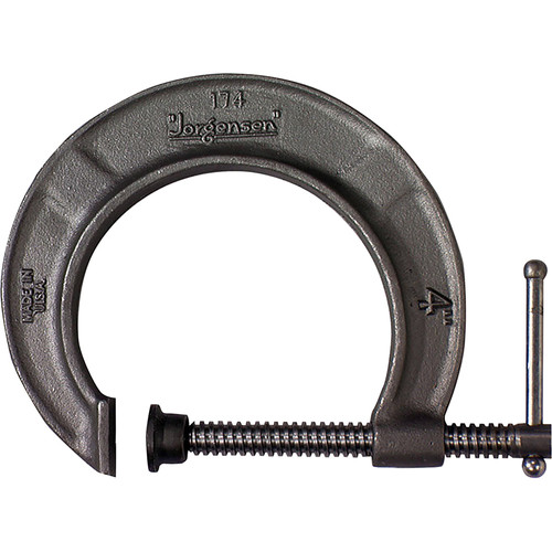 Pony Adjustable Clamps 4" Rounded C-Clamp (Extra Deep Throat)