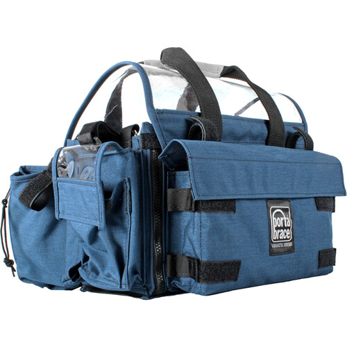 PortaBrace AO-2XH Audio Organizer with AH-2H Harness Kit (Blue)