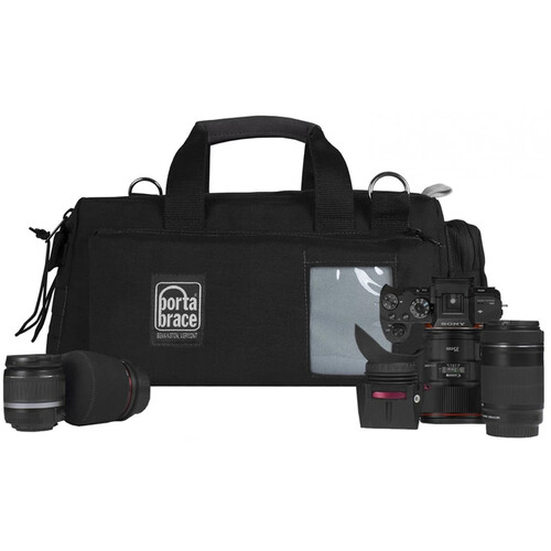 PortaBrace Semi-Rigid Lightweight Cargo Case for Canon XA20 (Small, Black)