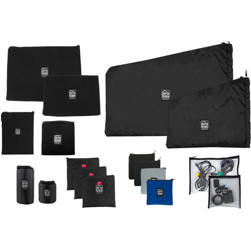 PortaBrace 13-Pouch Set with Two Clear Pouches and Two Lens Cups