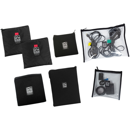PortaBrace Pouch Set for Camera Batteries, Cables, and Lenses