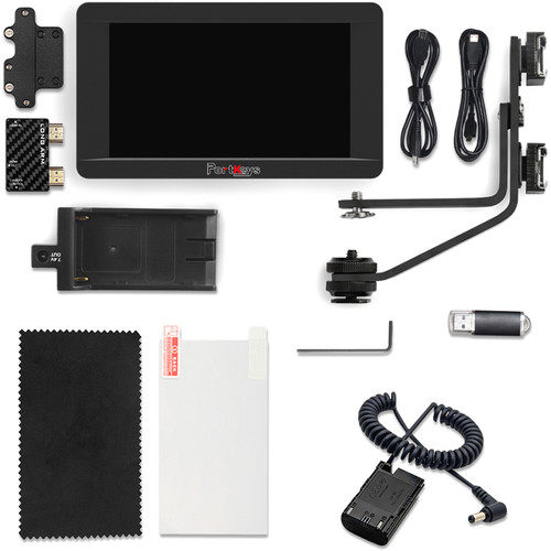 PORTKEYS 5" HDMI 4K Monitor with Long Arm Control Box Kit