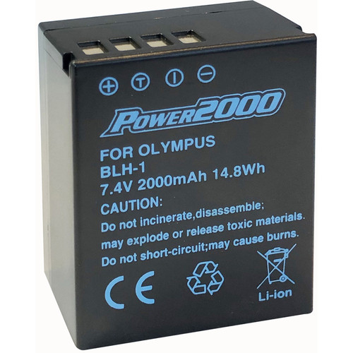 Power2000 BLH-1 Rechargeable Li-Ion Battery (7.4V, 2000mAh, 14.8Wh)