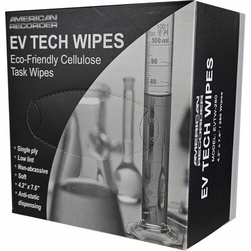PowerClean Box of 280 Eco-Friendly Cellulose EV Tech Wipes