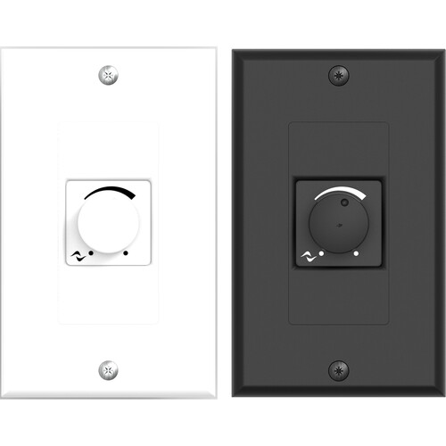 Powersoft WMP Decora Wall Mount Level Control (1 x Black + 1 x White, Pair)