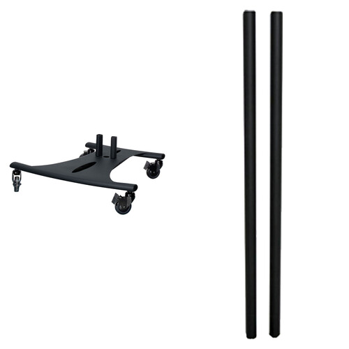 Premier Mounts ELLIPTIC MOBILE CART f/LCD 72" TUBES