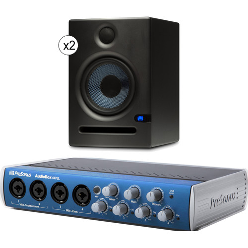 PreSonus AudioBox 44VSL Interface with Eris E5 Speakers Studio