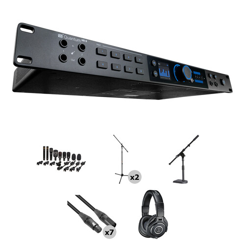 PreSonus Quantum HD 8 USB-C Audio Interface with Drum Recording Kit