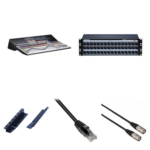 PreSonus StudioLive 32S Series III S 32-Channel Digital Mixer Kit with 32x16 Stage Box, Rackmount Brackets, and Network Cables