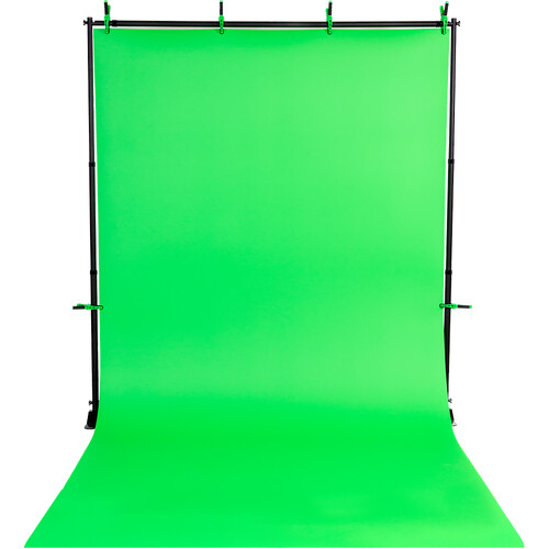 Pro Cyc GS80FS Full-Length Portable Vinyl Background with Stand (Chroma Green, 168 x 80")