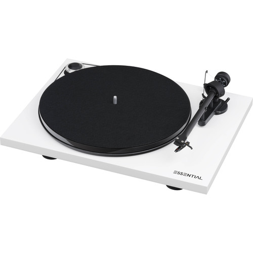 Pro-Ject Audio Systems Essential III Phono Turntable (High-Gloss White)