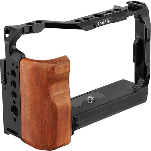 Proaim SnapRig Full Camera Cage with Wooden Side Handle for Sony a7C
