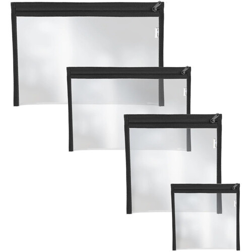 Proaim Cube Clear Pouches for Small Camera Accessories (4-Pack)