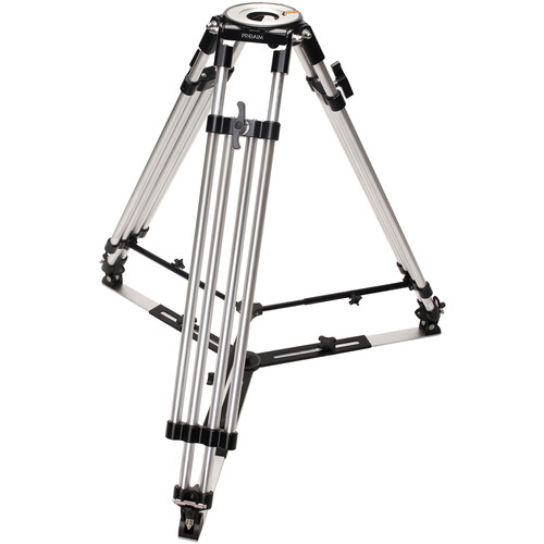Proaim Heavy-Duty Mitchell Base Tripod Legs with Mid-Level & Ground Spreaders (Silver)
