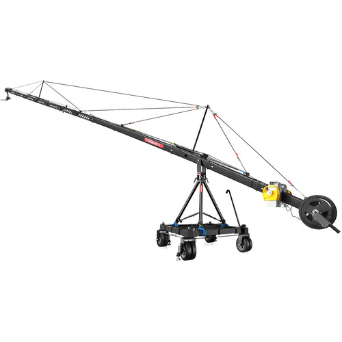 Proaim 40' Jumbo Film Production Kit with Jib Crane, Heavy-Duty Stand, Dolly & 3-Axis Pan/Tilt Head