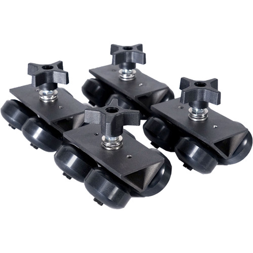 ProAm USA SolidTrax Universal Track Dolly Wheel Assembly (Set of Four)