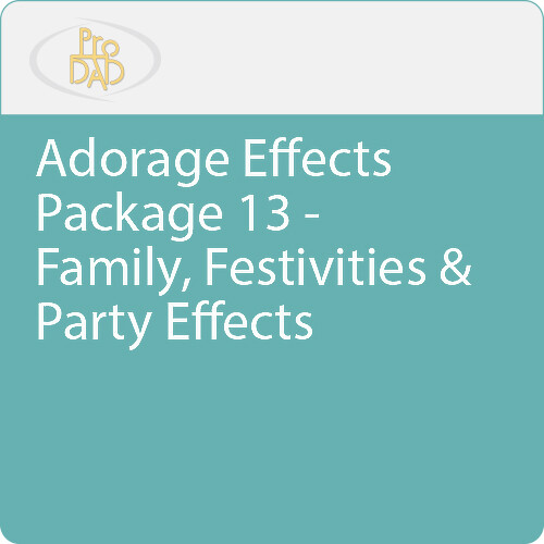 proDAD Adorage Effects Package 13 - Family, Festivities & Party Effects