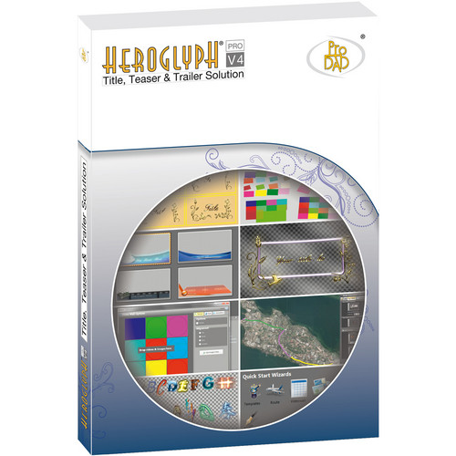 proDAD Heroglyph V4 Pro - Video Titler Solution