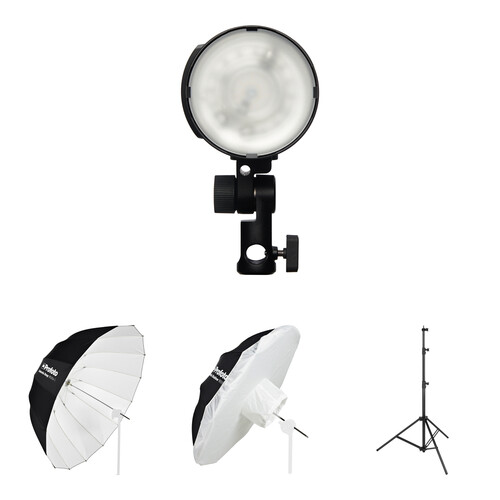 Profoto B10X OCF Flash Head and 51" Deep White Umbrella Kit