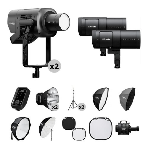 Profoto L600C LED & B30 Flash with Connect Pro for Sony (4-Light Ultimate Hybrid Kit)