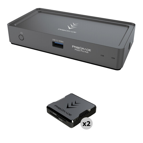 ProGrade Digital PG20 Pro Thunderbolt 4 Hub with 2x Dual-Slot UHS-II SDXC Card Readers (North America Power Cable)